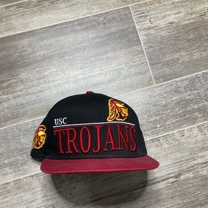 New Era USC Trogans SnapBack Hat Cap Black Red Yellow